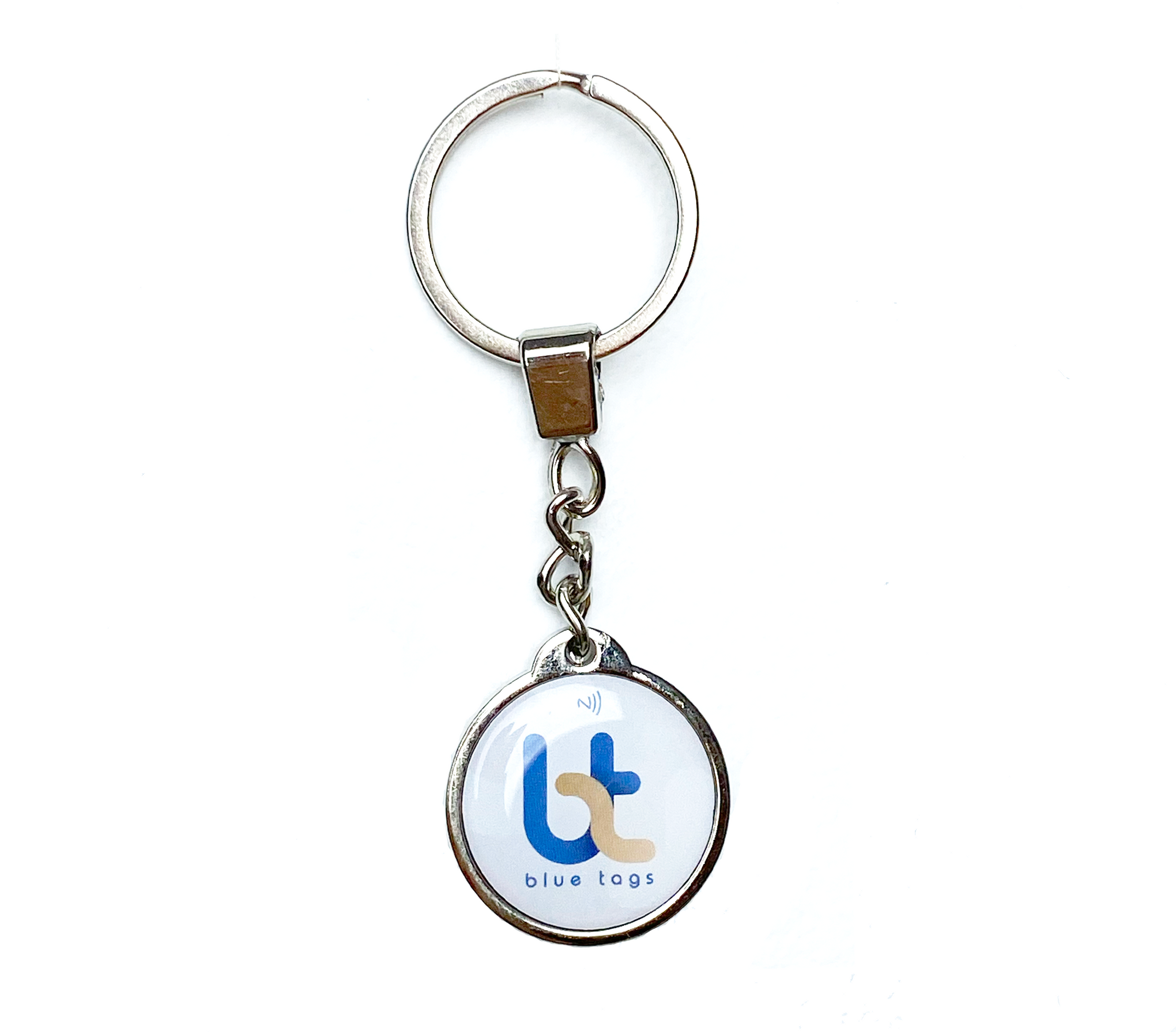 Blue Tags NFC Smart Metal Keychain